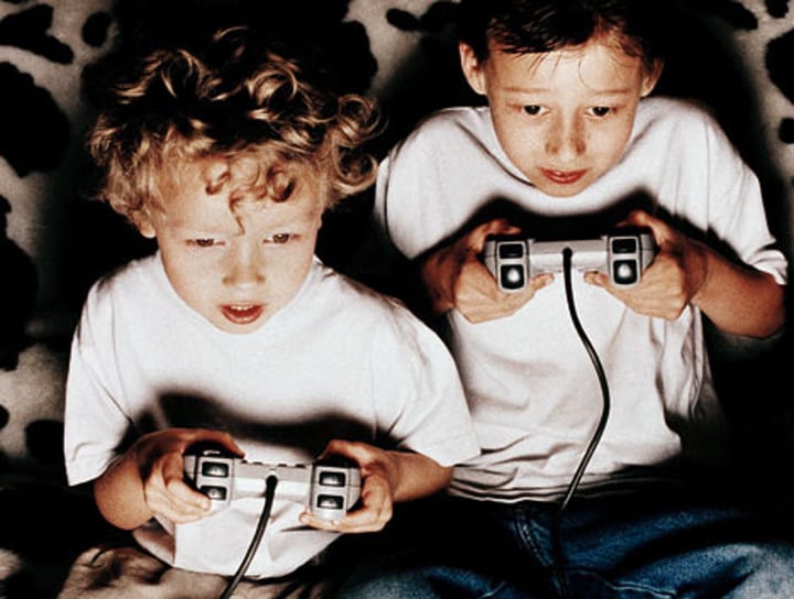 <p>play videogames</p>