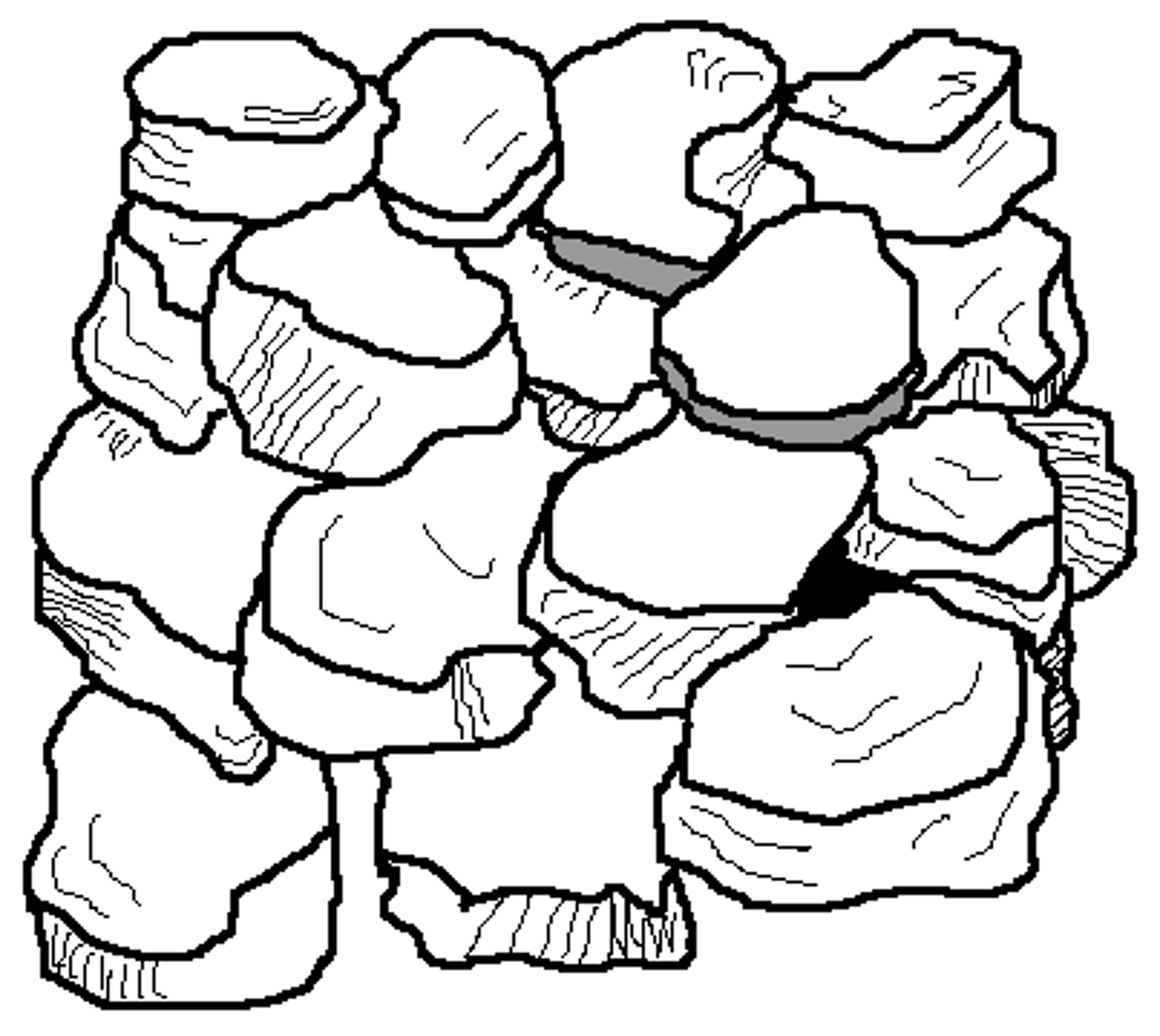 <p>Cube like blocks formed by irregular aggregates that fit together</p><p>Common in B horizons in humid regions and sometimes occur in A horizons as organic matter clumps together</p><p>There are two types: angular (sharp edges) and sub angular (rounded edges)</p><p>Caused by shrink swell or biological activity</p>