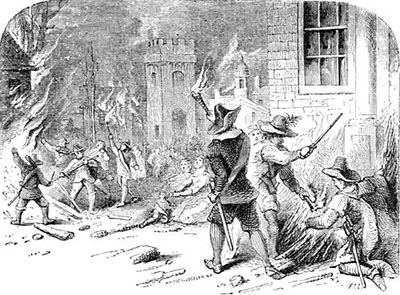 <p>As a result of Bacon's Rebellion, "The fear of civil war among whites frightened Virginia's ruling elite, who took steps to consolidate power and improve their image: for example, restoration of property qualifications for voting, reducing taxes and adoption of a more aggressive Indian policy."<br>—Eric Foner, <em>Give Me Liberty!</em>, 2014</p><p>Why did the English believe land was the basis of liberty?</p>
