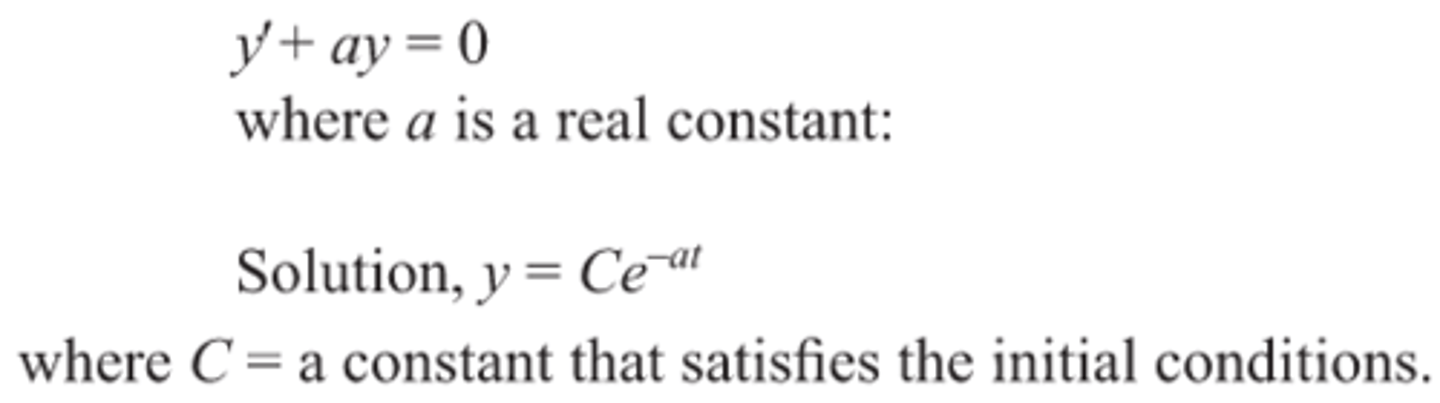<p>Use the characteristic equation to identify the order of the diff eq</p>