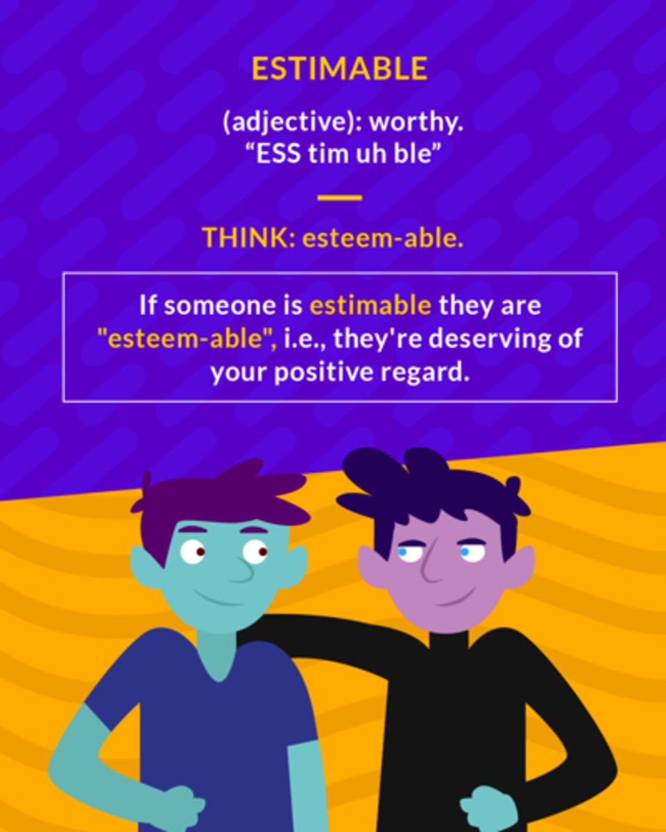 <p>worthy of respect</p>