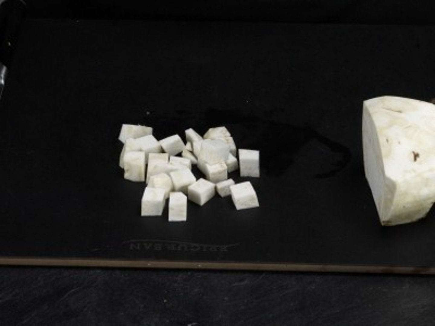 <p>small pieces</p>