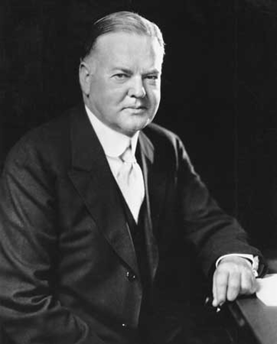 <p>A Quaker-humanitarian tapped to head the Food Administration during World War I. During the 1920s, he became the secretary of commerce, promoting economic modernization and responsible leadership by business to hold off further expansion of government power. Elected to the presidency in 1928 as a Republican, he soon faced the crisis of the Great Depression, which he tried to combat with the same voluntary efforts and restrained government action that had been his hallmark over the previous decade. He lost the election of 1932 to Democrat Franklin Roosevelt, who advocated a more activist role for the federal government.</p>