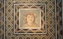 <ul><li><p>Roman Arts</p></li><li><p>Notable Mosaic Arts</p></li><li><p>A 3rd century CE Roman floor mosaic depicting ___, god of wine.</p></li><li><p>Flaminia, Rome</p></li></ul><p></p>