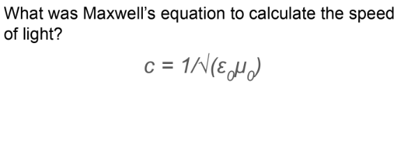 <p>Maxwell predicted that electromagnetic waves travel at the speed of light and consist of oscillating electric and magnetic fields perpendicular to each other and the direction of propagation. </p><p>He also derived the equation for the speed of an EM wave and determined that light was an EM wave along with UV, Infrared and others.</p>