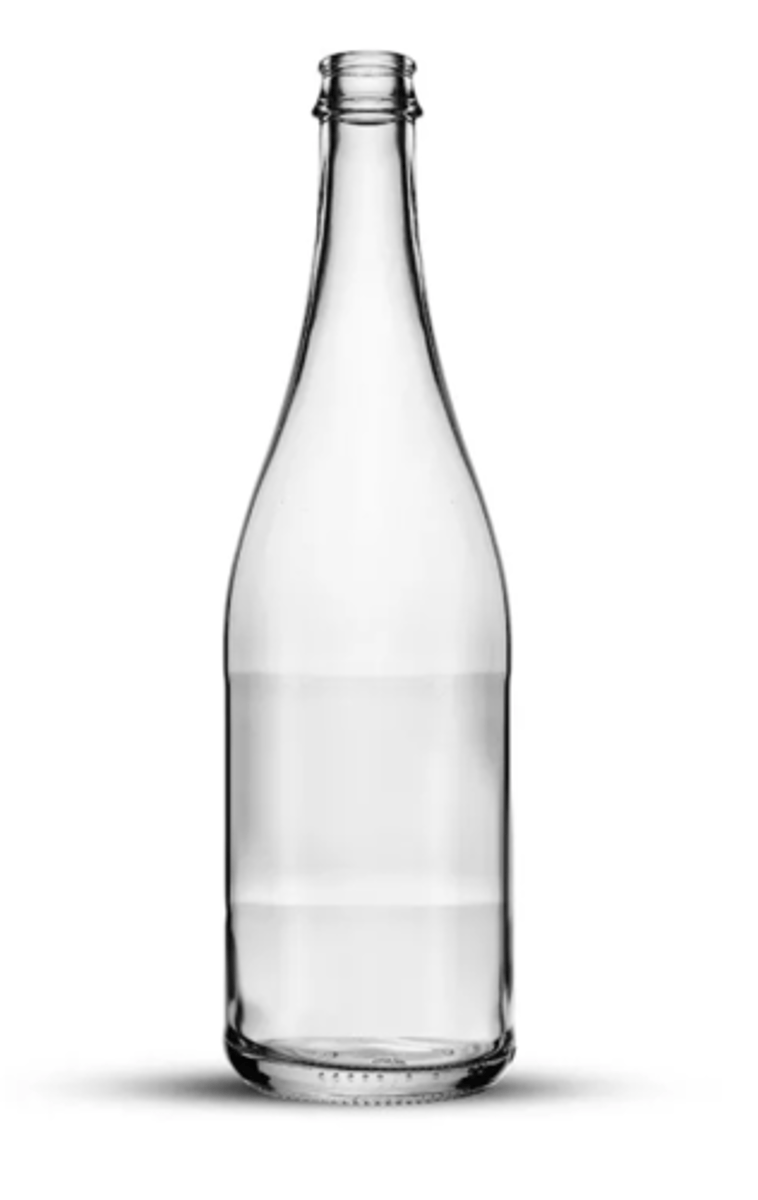 <p>the glass bottle</p>