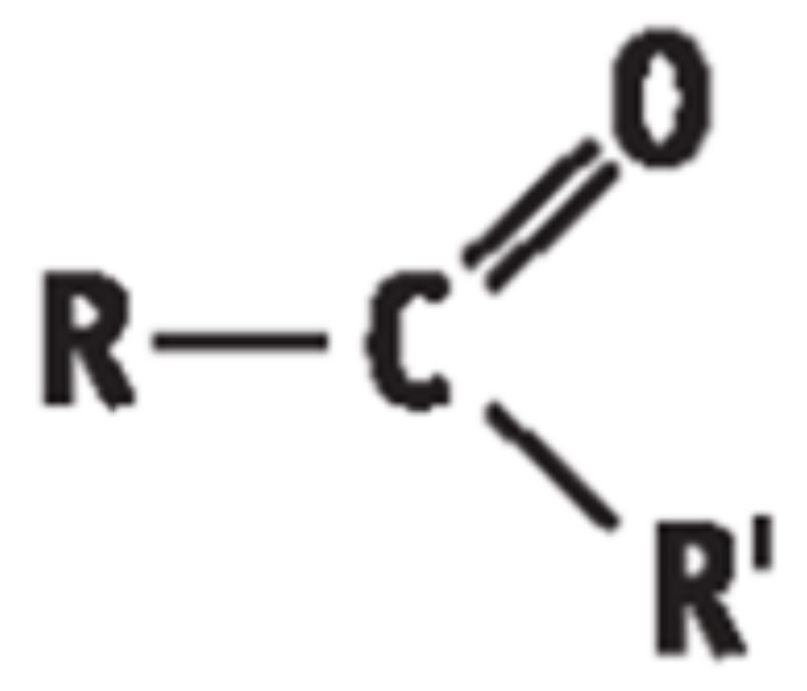 <p>• General Formula: R – CO – R’ / CnH2nO</p><p style="text-align: start">• End in “anone”</p><p style="text-align: start">• Functional group is carbonyl group (- CO group) attached to a hydrocarbon portion on either side</p>