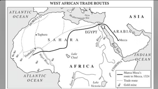 <p><span><strong>The map below best supports which of the following assertions?</strong></span></p><ol><li><p><span><strong>Forced conversion of conquered populations</strong></span></p></li><li><p><span><strong>The spread of Islam facilitating trade relationships</strong></span></p></li><li><p><span><strong>Religious conflict between native African religions</strong></span></p></li><li><p><span><strong>A sectarian split between Sunni and Shi’a in Africa</strong></span></p></li></ol><p></p>