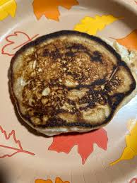 <p> I made</p><p>I made pancakes, but burnt one of them.</p>