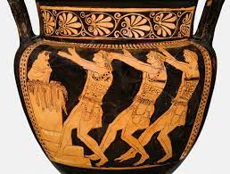 <p>What does the Basel Dancers vase show?</p>