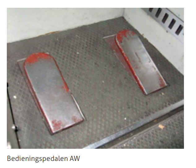 <p>De AW zorgt ervoor dat het konvooi automatisch stopt bij onmacht van de treinbestuurder. De bestuurder moet een pedaal ingedrukt houden en als er gedurende ongeveer 60 seconden geen handelingen plaatsvinden, klinkt een zoemer. Als de bestuurder niet reageert, wordt een noodremming geactiveerd.</p>