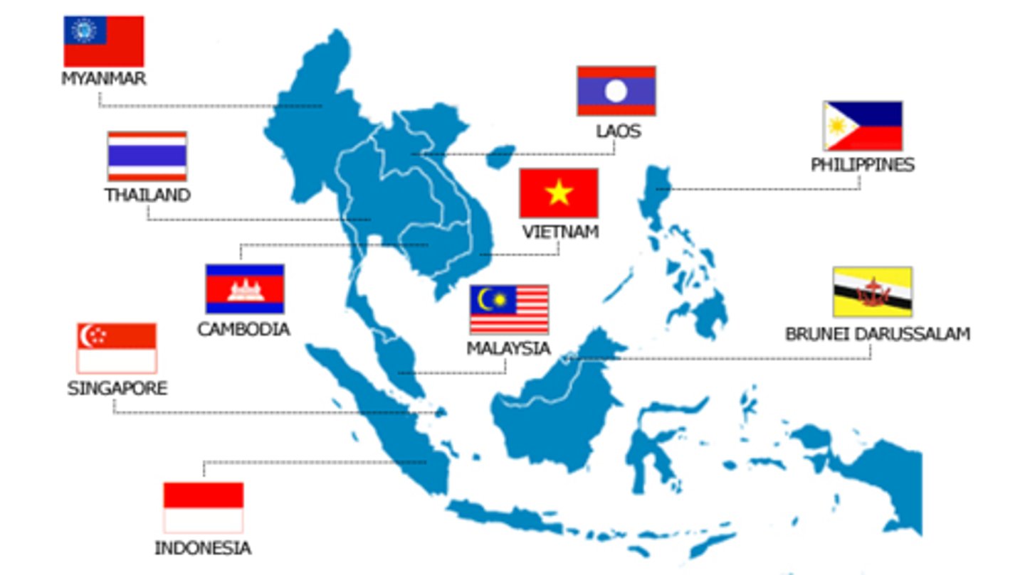 <p>economic alliance aimed at improving development in Indonesia, Malaysia, Philippines, Singapore, Thailand, Cambodia, Myanmar, Vietnam, Laos, and Brunei</p>