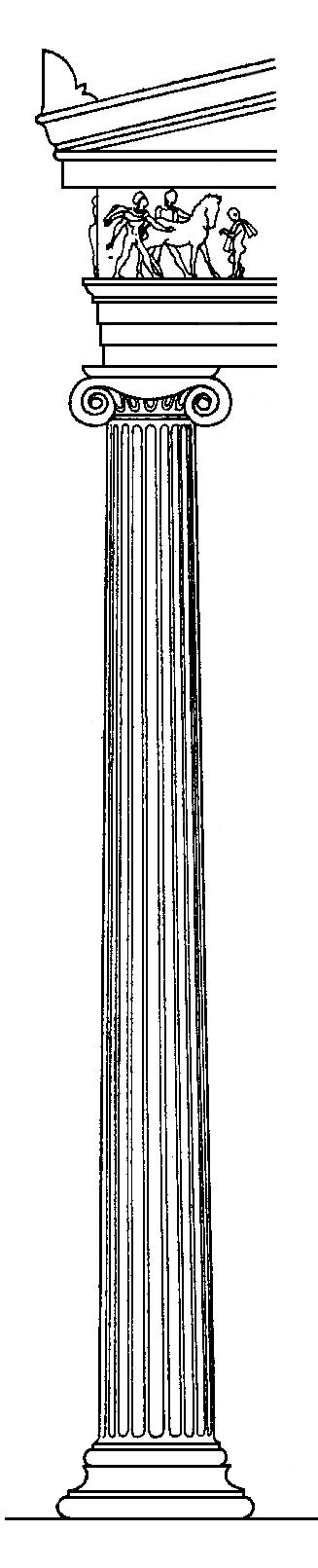 <p>one of the orders of classical architecture. Its distinguishing feature is the twin volutes, or spiral scrolls, of its capital.</p>