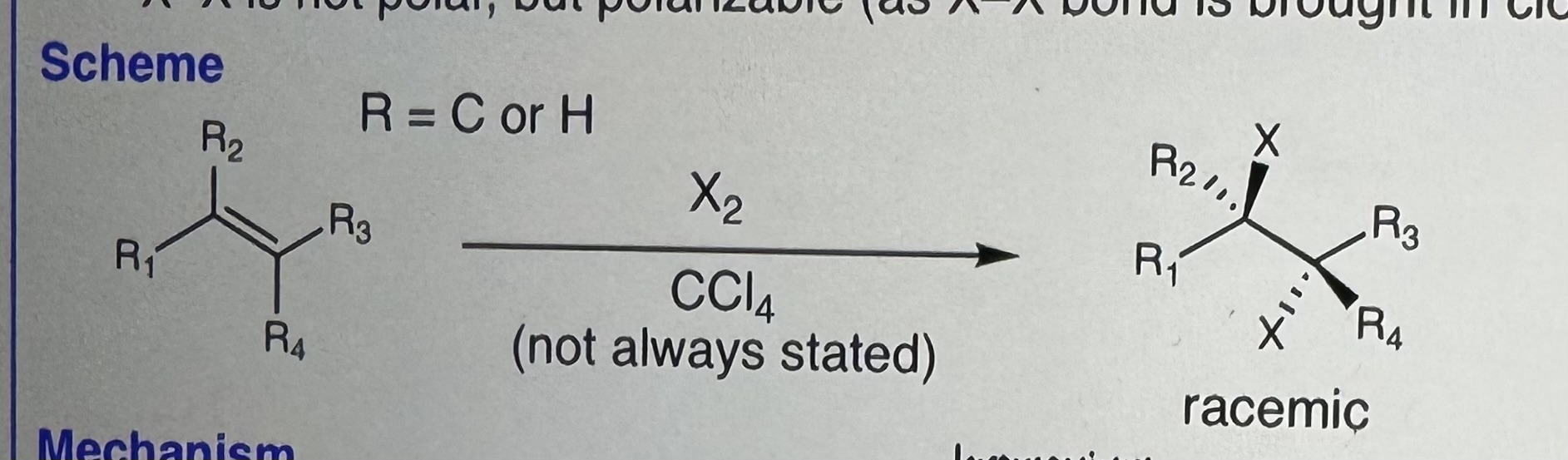 <p>Halogenation</p>