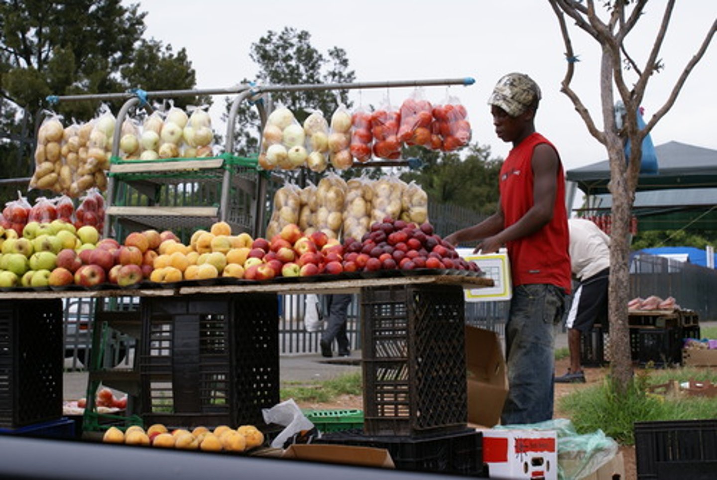 <p>(n.) a person who sells something</p>