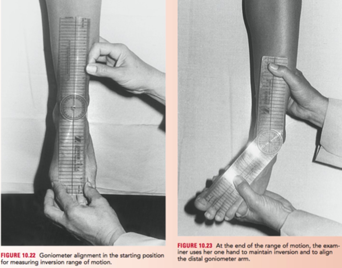 <p>fulcrum: anterior aspect of ankle halfway between malleoli<br>proximal: anterior midline shank<br>distal: anterior midline 2nd MC<br><br>* sitting<br>* normal = 35</p>