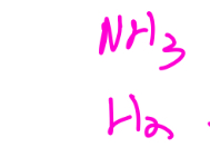 <p>NH3 &amp; H2</p>