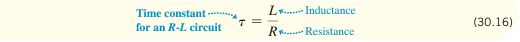 <p>It represents the time it takes for current to grow to ~63% of its maximum value or decay to ~37% of its initial value.</p>
