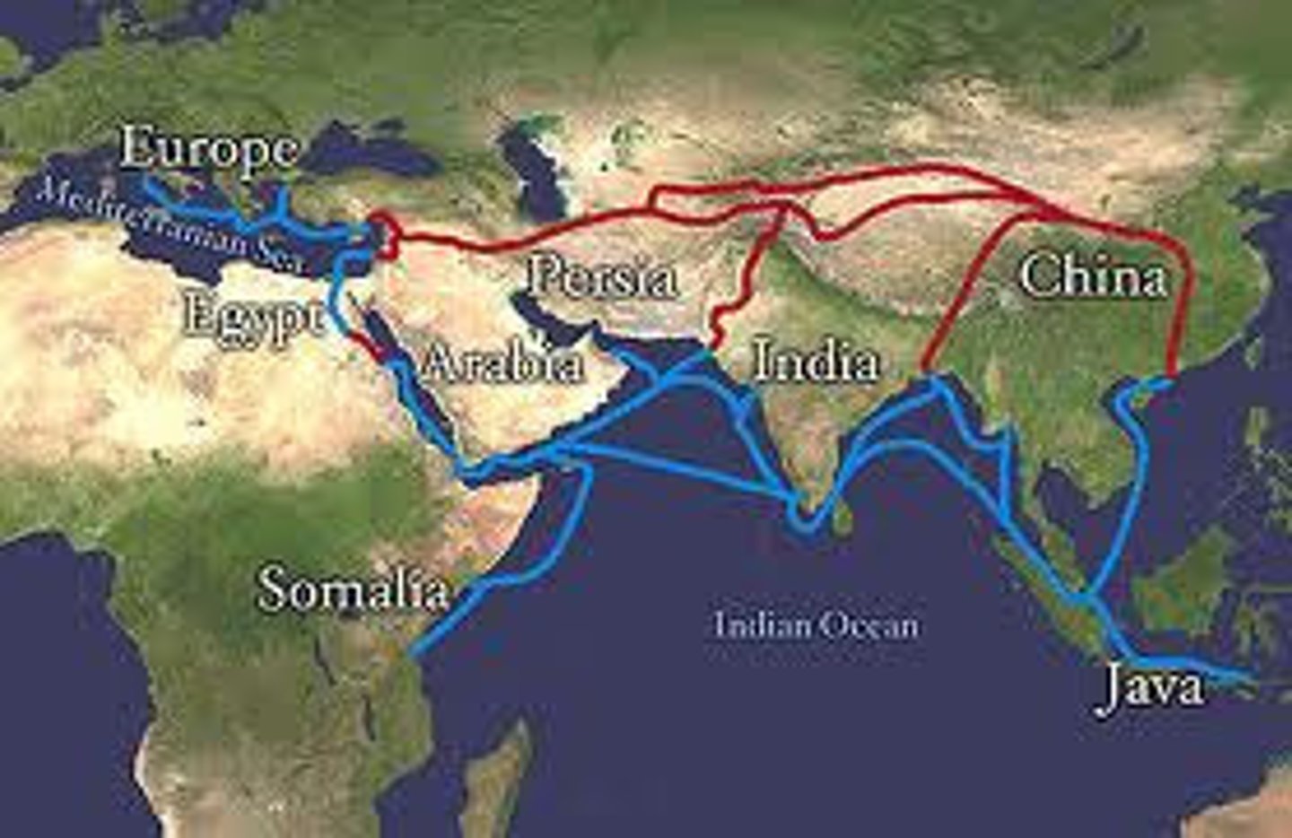 <p>Yes, the world (excluding New World) was interconnected by all of its trade routes--&gt; Europe traded with Islamic Empire, Russia; Islamic empire traded with Africa, India, China; India traded with China and east Africa; China also traded with Japan and Southeast Asia</p>