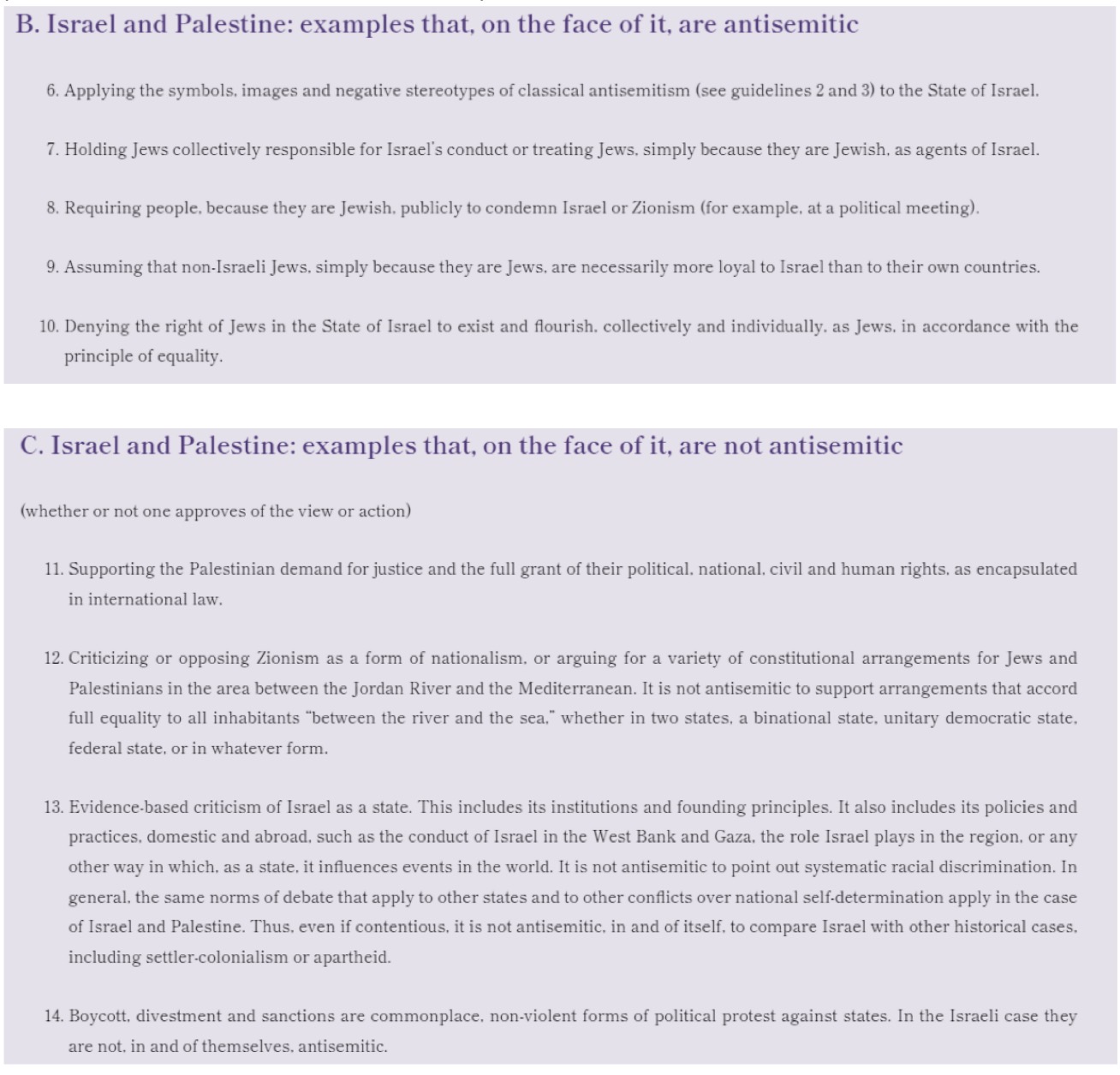 <ul><li><p><span>is discrimination, prejudice, hostility or violence against Jews as Jews (or Jewish institutions as Jewish)</span></p></li></ul><p></p>