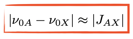<p>Larmor frequency small = chemical shift is small = chance of strong ‘second-order’ appearance increases </p>