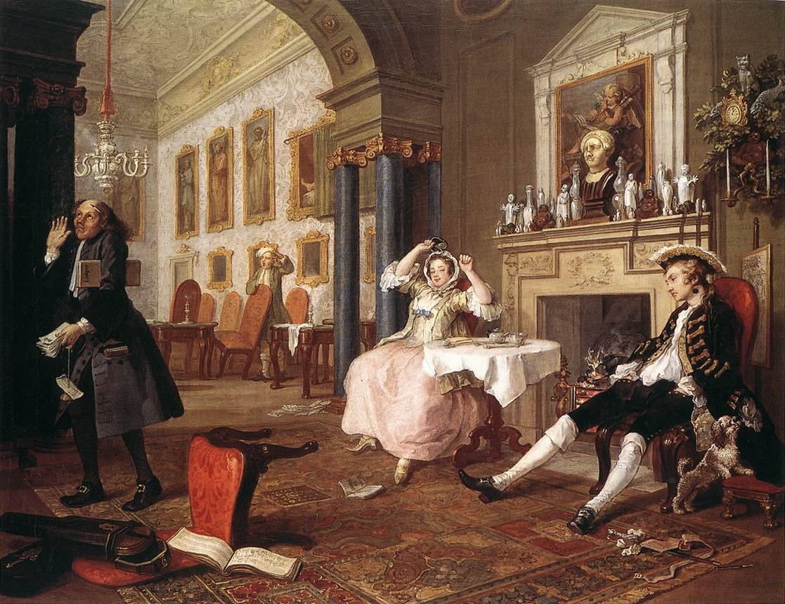 <p>La Tete a Tete (from Marriage A-la-Mode)</p>