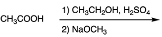 <p>What is the product of the reaction?</p><p><span><strong>A.&nbsp;CH<sub>3</sub>COOCH<sub>2</sub>CH<sub>3</sub></strong></span></p><p><span><strong>B.&nbsp;CH<sub>3</sub>COOCH<sub>3</sub></strong></span></p><p><span><strong>C.&nbsp;CH<sub>3</sub>CH<sub>2</sub>COOCH<sub>3</sub></strong></span></p><p><span><strong>D.&nbsp;CH<sub>3</sub>CH<sub>2</sub>COOH</strong></span></p><p><span><strong>E.&nbsp;CH<sub>3</sub>COCH<sub>3</sub></strong></span></p>