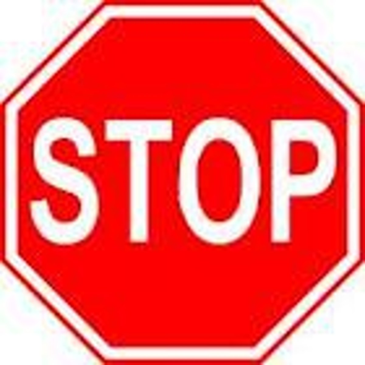 <p>the stop sign</p>