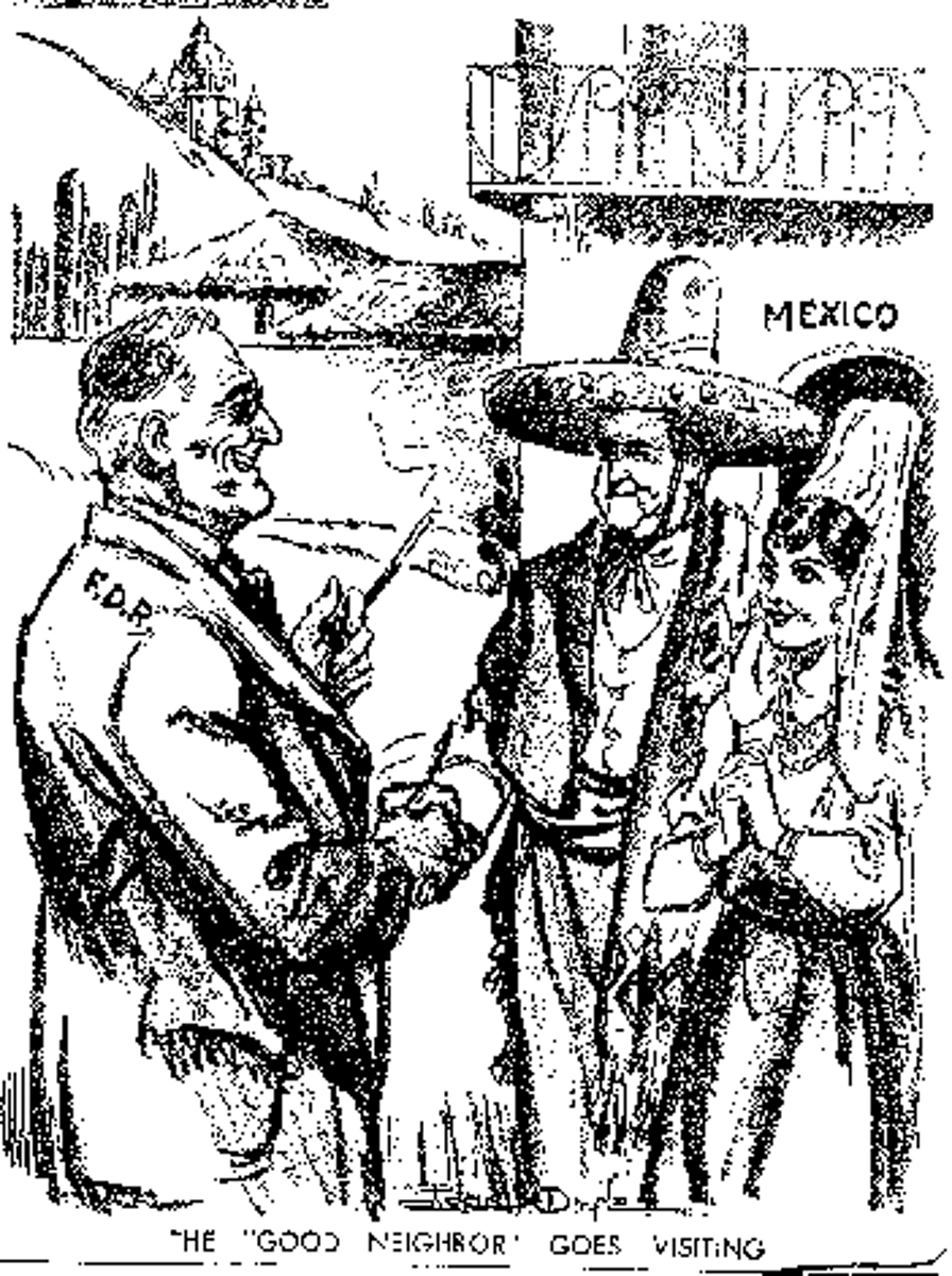 <p>-example of American isolationism during 1930s</p><p>-U.S. promised not to intervene in affairs of Latin American nations.</p>