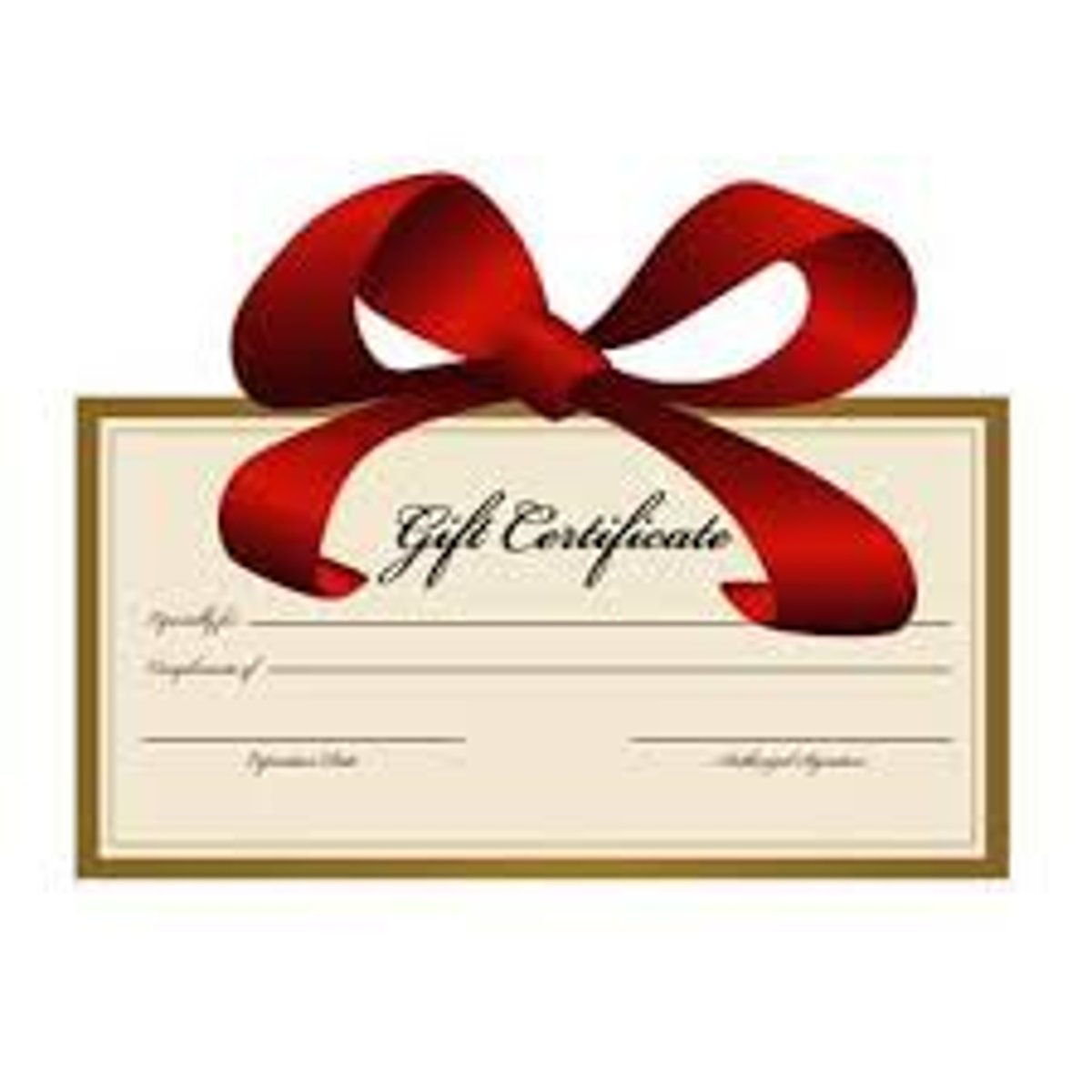 <p>gift certificate</p>