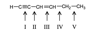 <p>Which carbon-carbon bond in the following compound would you expect to be shortest?</p>