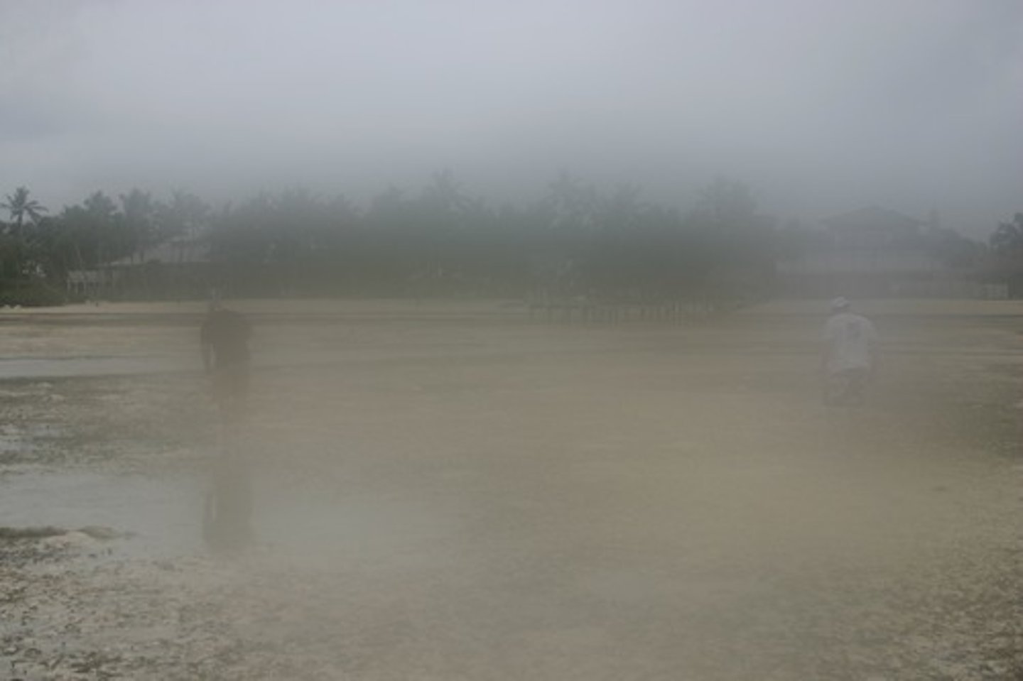 <p>unpleasantly warm and the air contains a lot of water.</p>