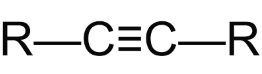 <p>C-C wth triple bond</p>