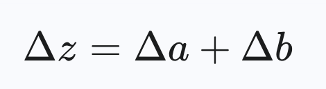 <p>You must add absolute uncertainties for sums and differences.</p>