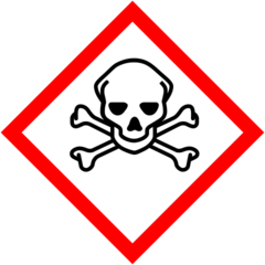 <p>can cause death/toxicity</p>