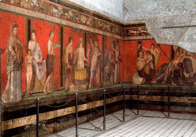 <p>initiation into the cult of Bacchus</p>