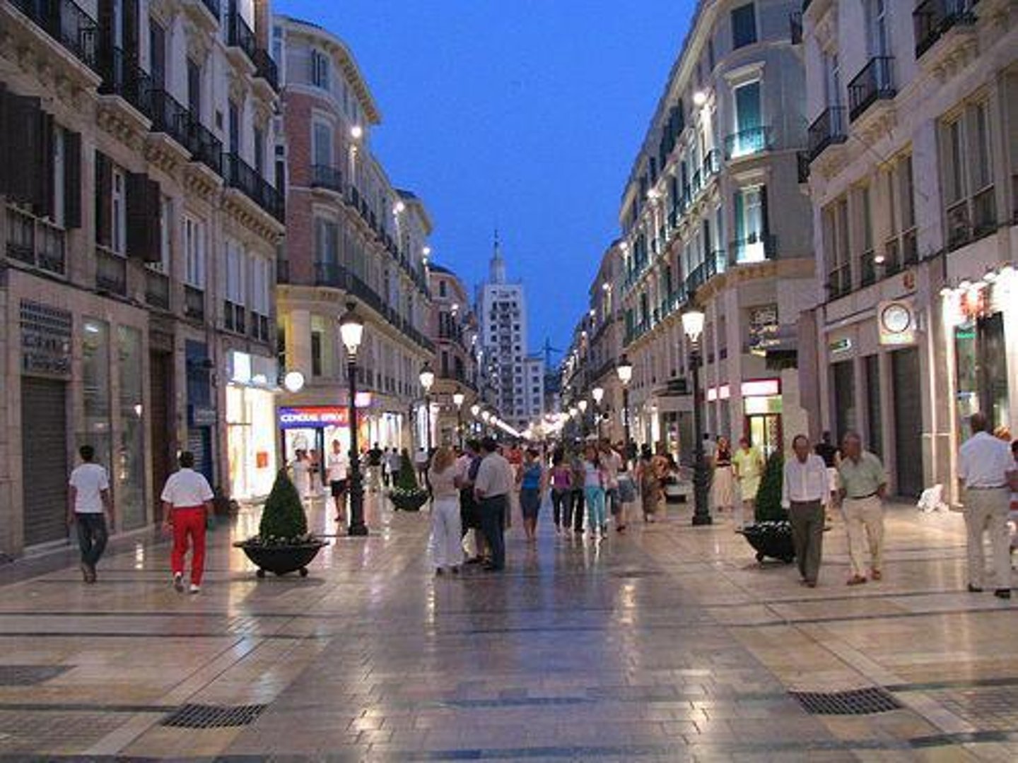 <p>the pedestrian street</p>