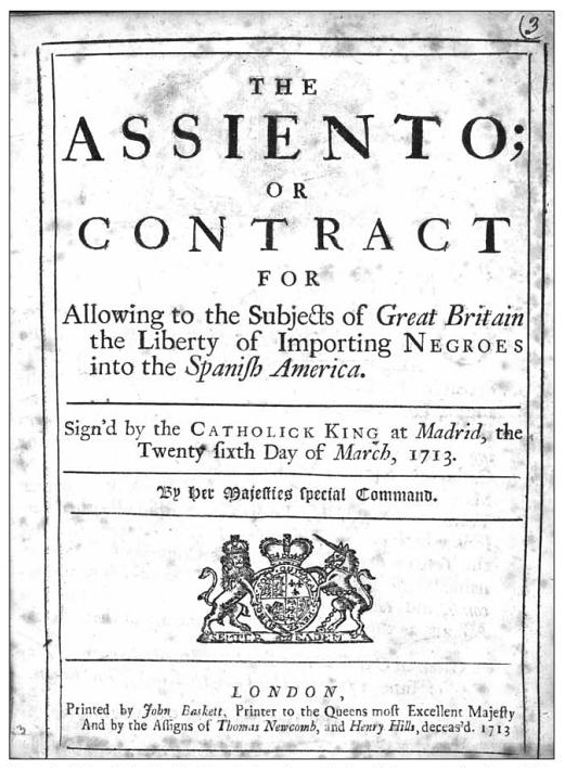 <p>A key trade agreement established in the 18th century between Spain and private companies to import enslaved Africans to the Spanish colonies in the Americas for labor.</p>