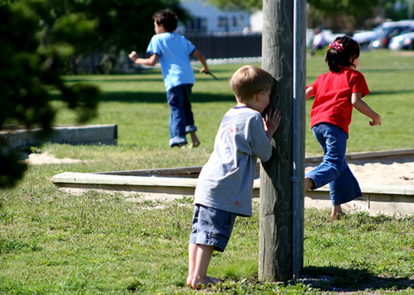 <p>to play hide and seek</p>