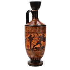 <p>Greek pottery shape for storing perfumes</p>