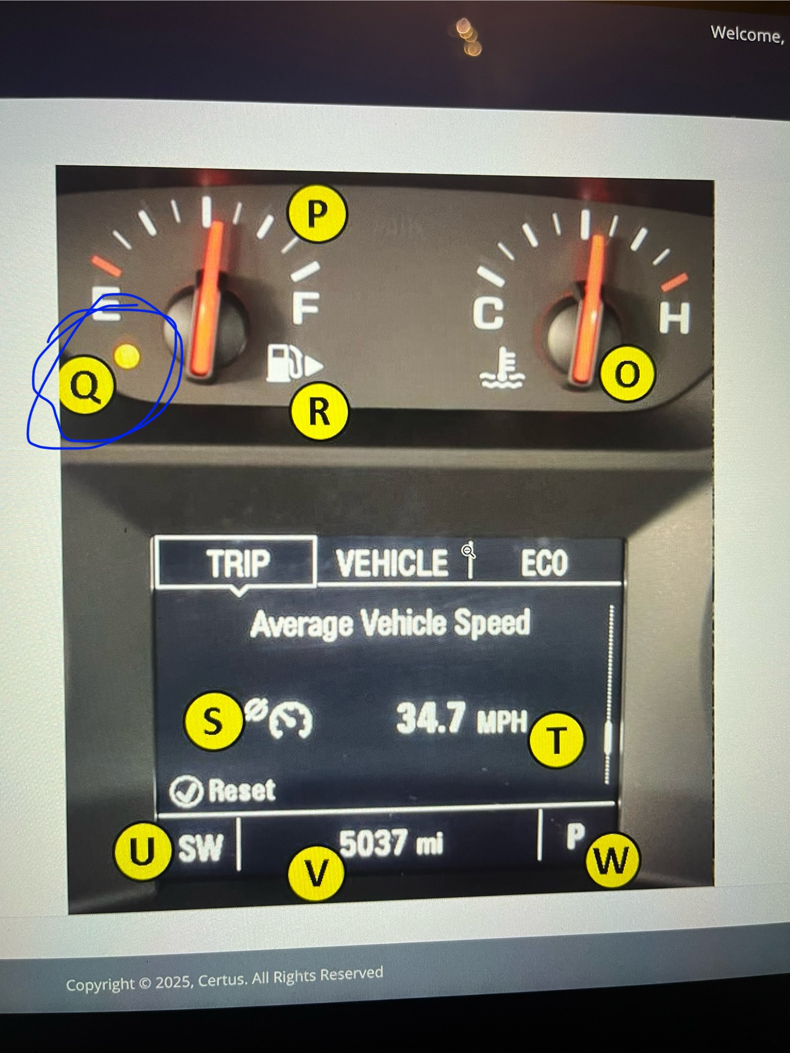 <ul><li><p>﻿﻿This light comes on when the vehicle is low on fuel</p></li><li><p>﻿﻿Refuel as soon as possible, so the vehicle does not run out of fuel</p></li><li><p>﻿﻿Do not wait for the light to come on before refueling</p></li><li><p>﻿﻿A good rule of thumb is to refuel when you get down to ¼ tank of fuel remaining, or sooner</p></li></ul>