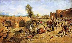 A caravan or cafila is a group of people traveling together, often on a trade expedition. Caravans were used mainly in desert areas and throughout the Silk Road, where traveling in groups aided in defense against bandits as well as helped improve the economics of scale in trade. 