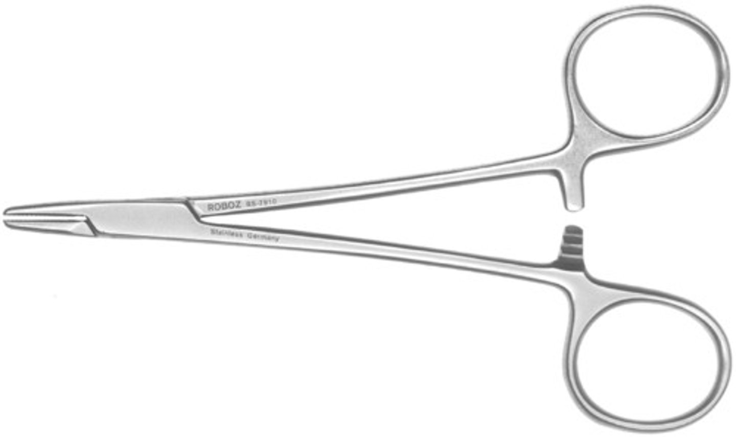 <p>Used to drive suture needles through tissue.</p>