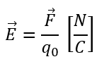 <p>wektorowa wielkość fizyczna opisująca siłę elektrostatyczną, z jaką pole elektryczne działa na jednostkowy ładunek dodatni umieszczony w danym punkcie przestrzeni.</p>