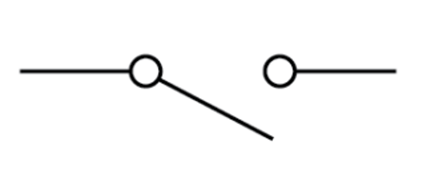 <p>Used to turn a circuit off</p>
