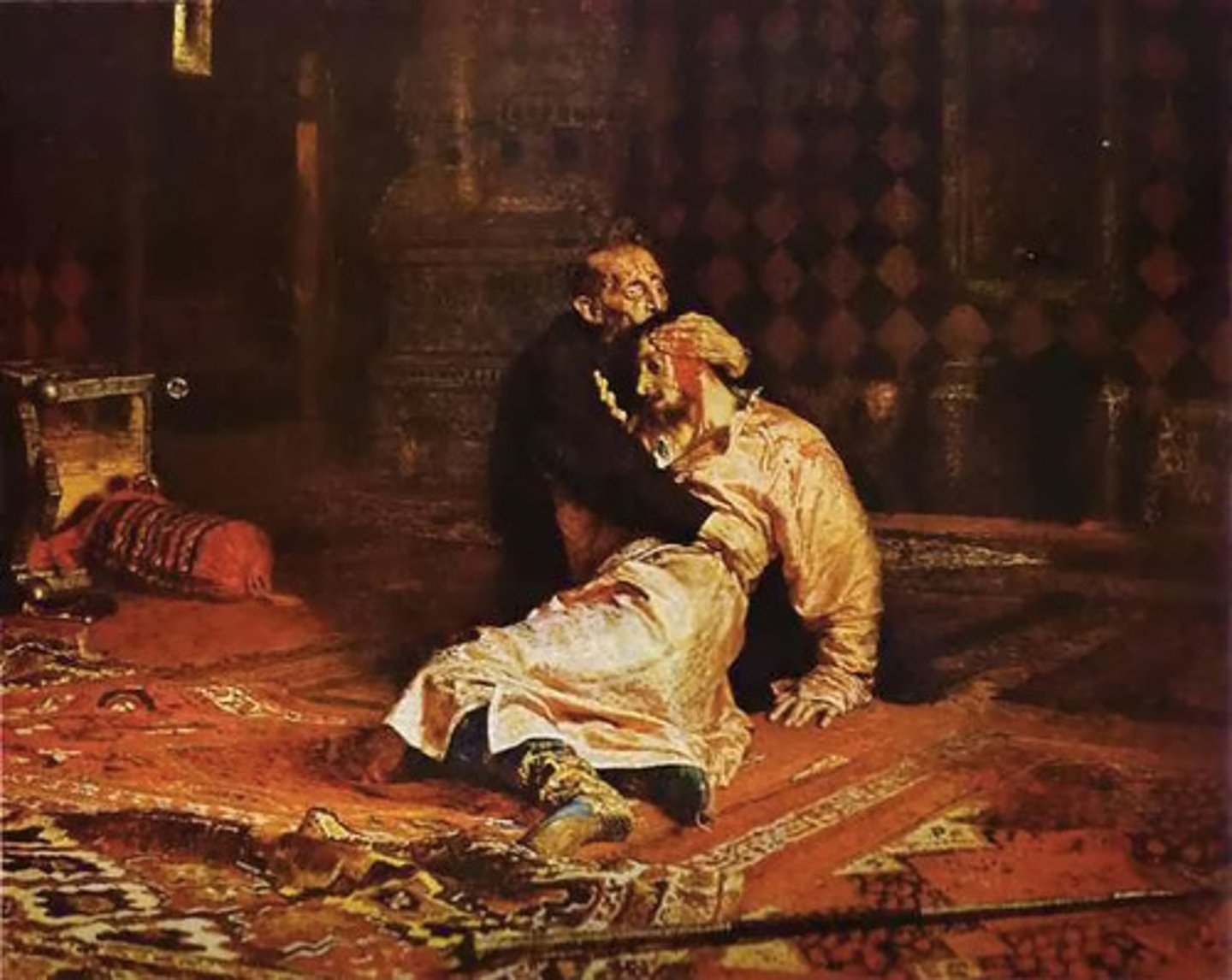 <p>Ivan the Terrible Killing his Son by Ilya Repin (1885)</p>