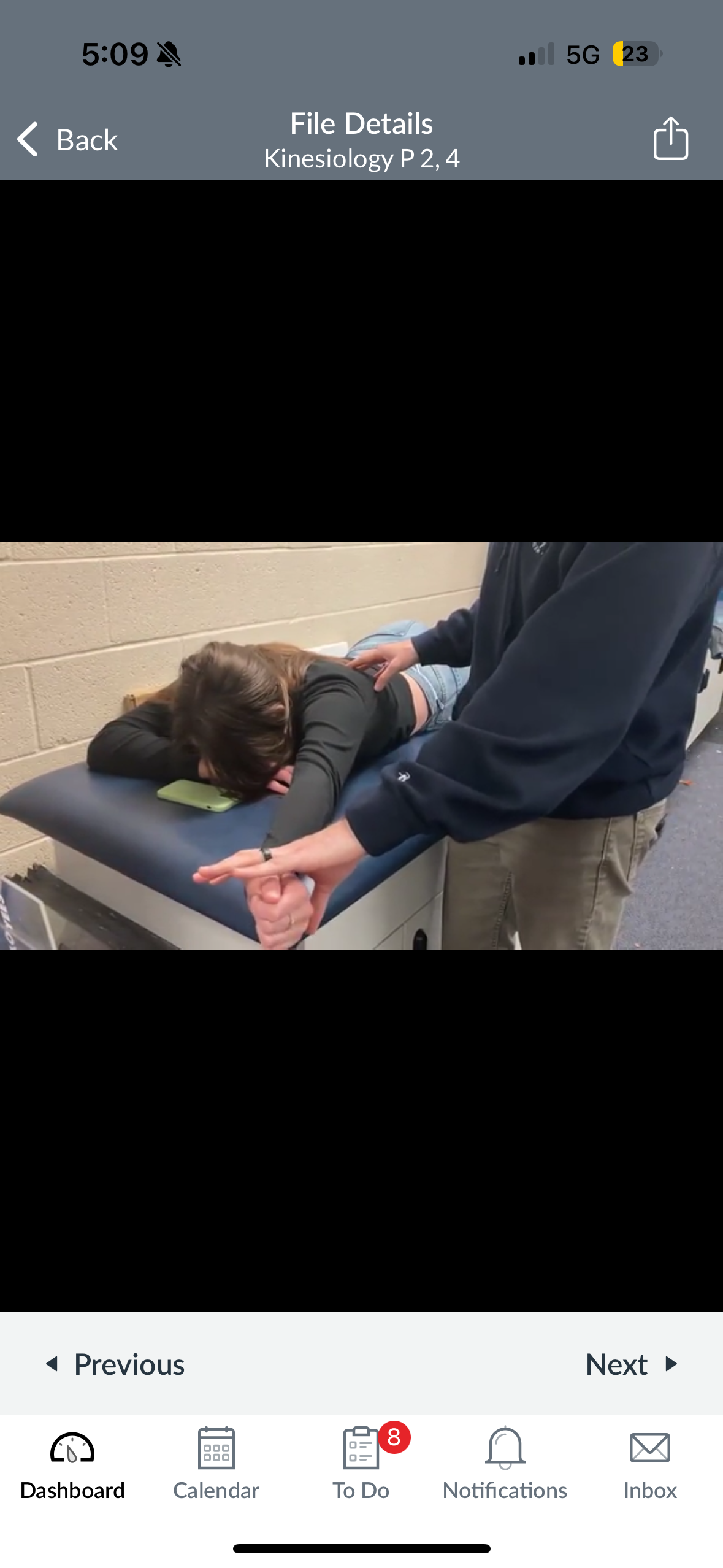 <p>A manual muscle test assessing strength of the lower trapezius muscle by having the patient elevate the arm towards the floor at an angle while the examiner applies resistance. </p>