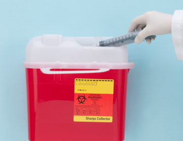 **What is a Sharps Container and what is it used for?**
