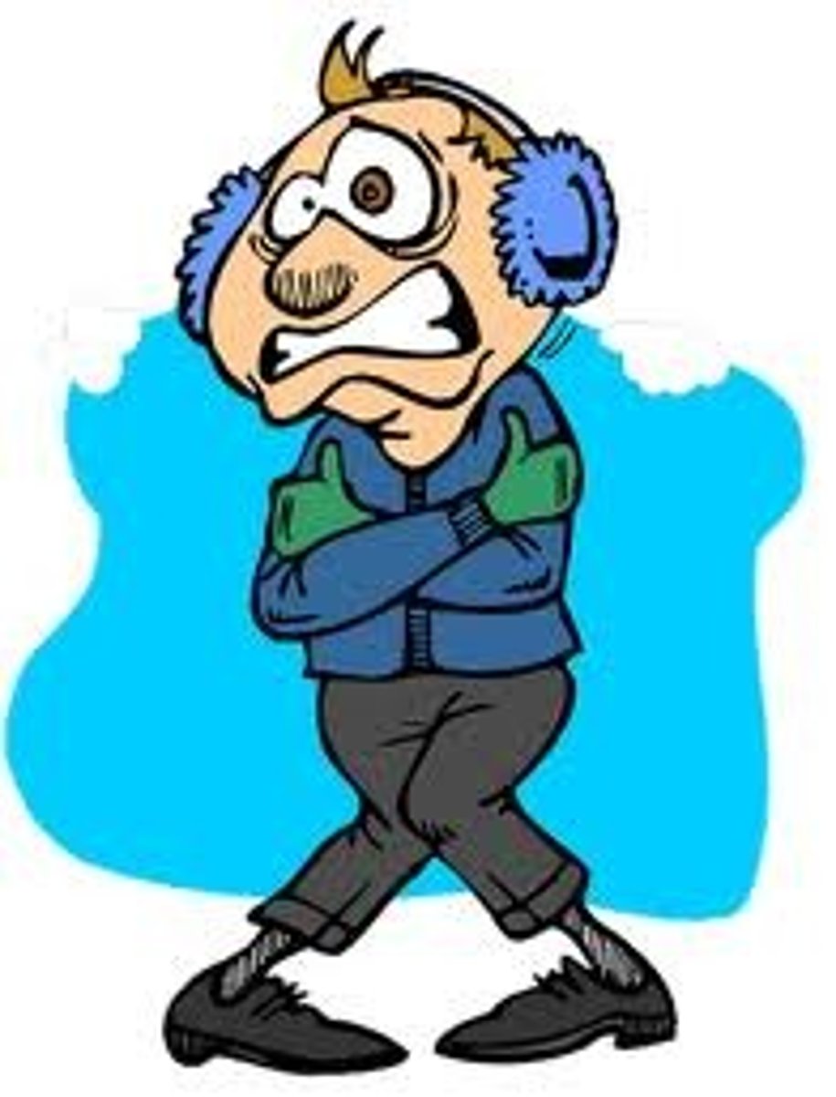<p>(to be) cold</p>
