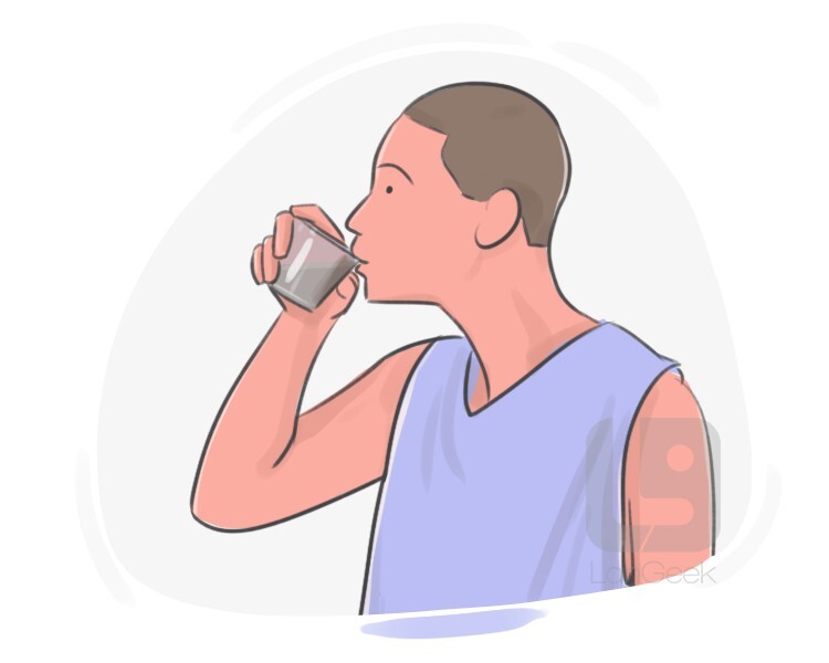 <p><span style="background-color: transparent;"><span>sorber, beber a pequeños sorbos</span></span></p>